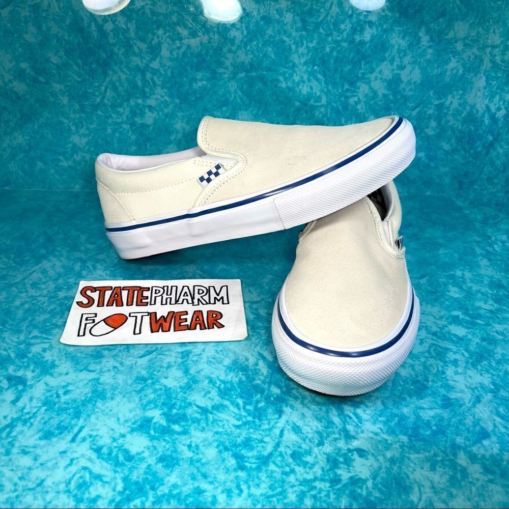 Vans Skate Classic Slip-On ‘Off White’ Suede Shoes